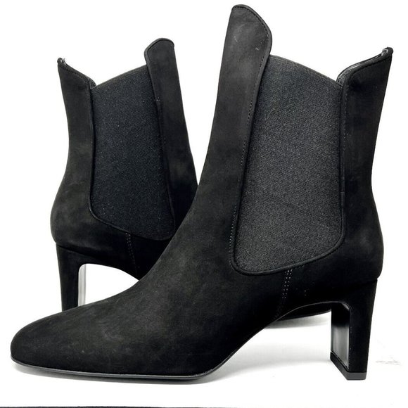 Dora Teymur Everyday Chelsea Boot Black Suede Size 9.5 Women's Boots - Picture 1 of 4